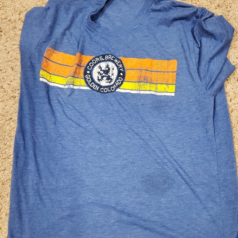 Comfy medium blue coors shirt